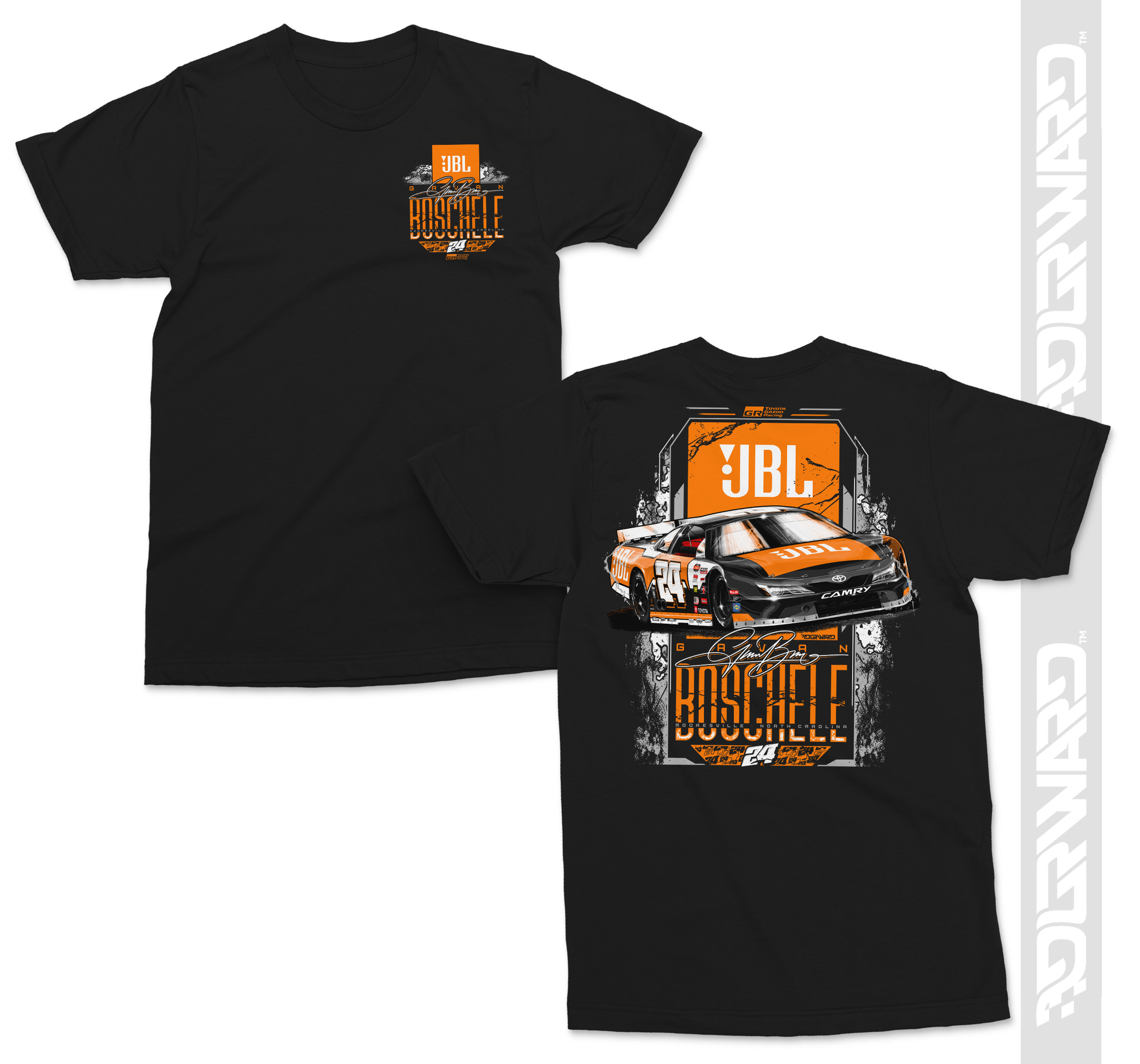 Toyota || JBL — Autograph Super Late Model T-Shirt – Gavan Boschele Racing